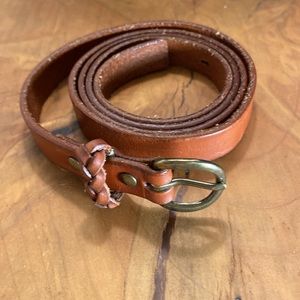 Club Monaco Skinny Leather Belt
